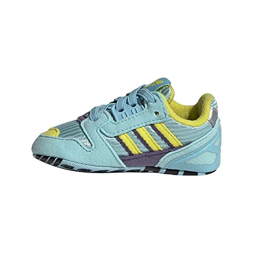 Adidas Jungen Unisex Kinder ZX 8000 Crib Gymnastikschuhe, Clear Aqua/Shock Yellow/tech Purple, 17 EU von adidas