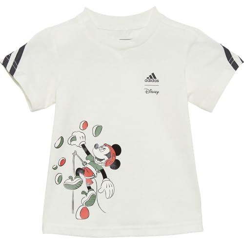 adidas Kinder Disney Mickey Mouse T-Shirt, weiß - white (white), 92 cm von adidas