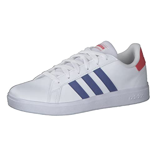 adidas Grand Court 2.0 K Sneaker, FTWR White/Team royal Blue/Vivid red, 36 2/3 EU von adidas