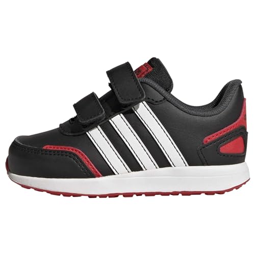 adidas Unisex Baby VS Switch 3 Lifestyle Running Hook and Loop Strap Shoes Sneaker, core Black/FTWR White/Vivid red, 23 EU von adidas