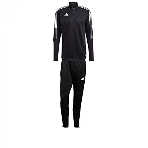 adidas Kinder Tiro 21 Traiingsanzug Half Zip GM7325+GQ1242 128 von adidas