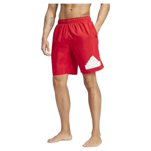 adidas Men's Logo CLX Badeshorts Better Scarlet/White XL von adidas