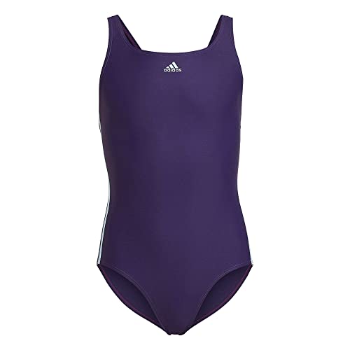 adidas Mädchen Fit Suit 3S Y Schwimm-Slips, Purpur/Azugoz, 10 Jahre von adidas