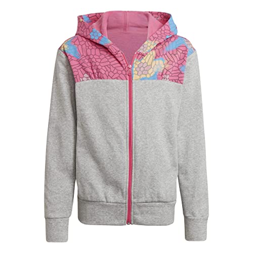 adidas Mädchen G Hooded TS Sportanzug, BRGRIN/MAGPUL/Gritre/SELIPU, 12 años von adidas