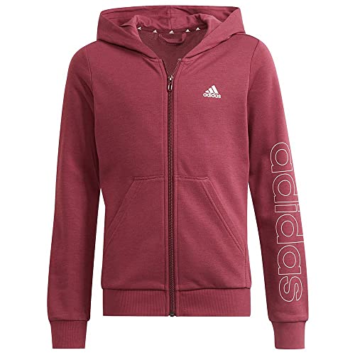 adidas Mädchen G Lin Fz Hd Kapuzenpullover, Carvic/Rubhal, 12 años von adidas