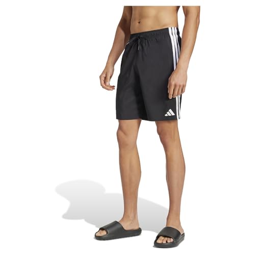 adidas Herren 3 Stripes Swim Shorts 8 Inch Schwimm-Slips, schwarz/weiß, XL adidas Herren 3 Stripes Swim Shorts 8 Inch Schwimm-Slips, schwarz/weiß, XL von adidas