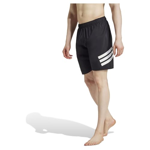 adidas Men's 3-Streifen 8-Inch Badeshorts Black/White XS adidas Men's 3-Streifen 8-Inch Badeshorts Black/White XS von adidas