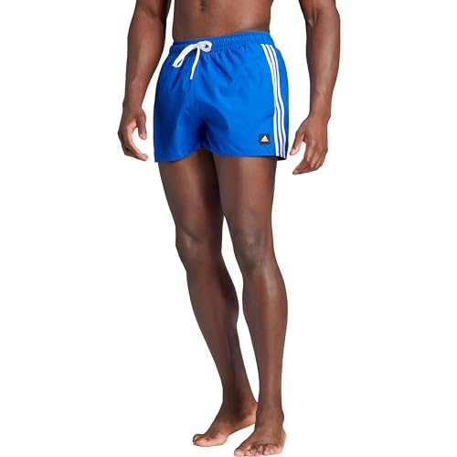 adidas Men's 3-Stripes CLX Very Length Swim Shorts Badehose, Royal Blue/White, XL von adidas