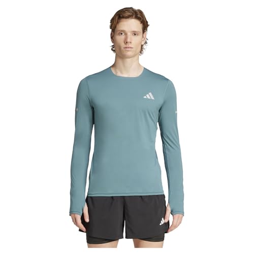 adidas Men's Adi365 Running Climacool+ Longsleeve Preloved Teal M von adidas