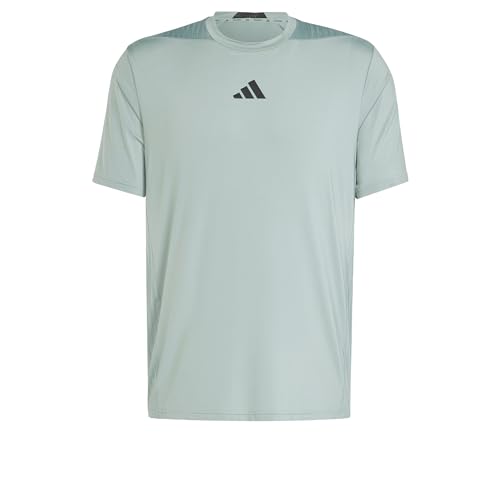 adidas Men's Designed-for-Training Intensity T-Shirt Silver Green L von adidas