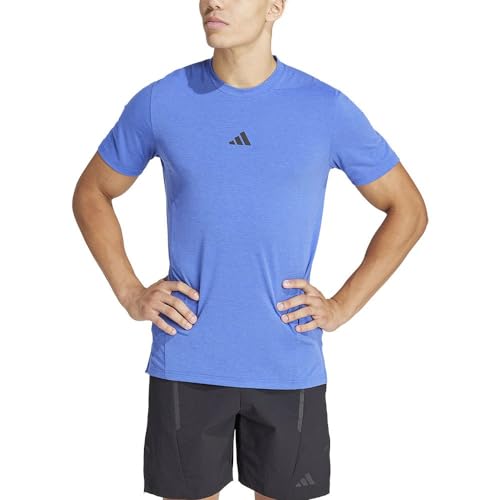 adidas Designed for Training Workout T-Shirt, kurzärmlig, Herren, Semi Lucid Blue, XL von adidas