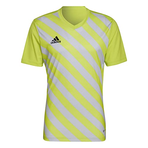 Adidas Men's ENT22 GFX JSY T-Shirt, Team semi sol Yellow/Team Light Grey, XL von adidas