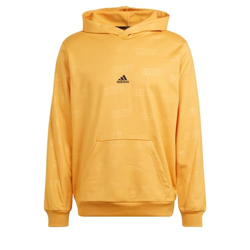 adidas Men's Embossed Hoodie Preloved Yellow XL von adidas