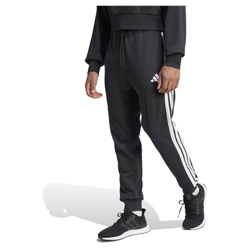 adidas Men's Essentials 3-Streifen French Terry Hose Black/White 4XL von adidas