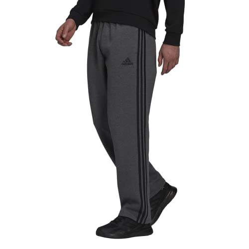 adidas Men's Essentials Fleece Open Hem 3-Stripes Pants von adidas