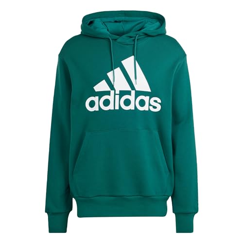 adidas Men's Essentials French Terry Big Logo Hoodie, Collegiate Green, S von adidas