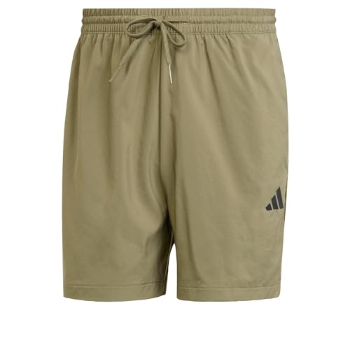 adidas Men's Essentials Small Logo Chelsea Shorts Olive Strata/Black S/S von adidas