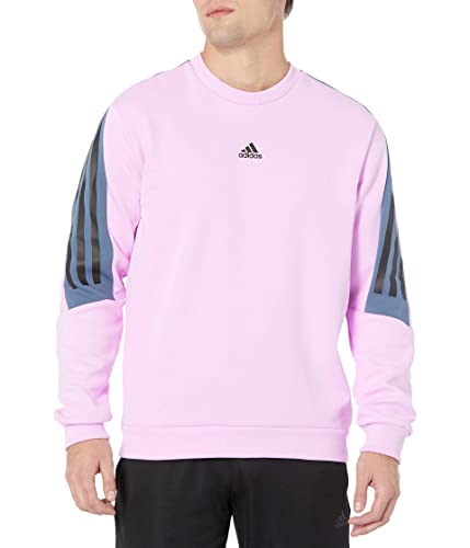 adidas Men's Future Icon Three Stripes Sweatshirt, Bliss Lilac, Small von adidas