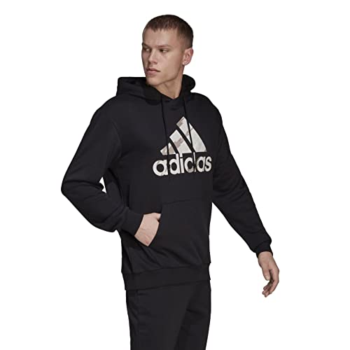 Adidas Men's M CAMO HD Sweatshirt, Black, L von adidas