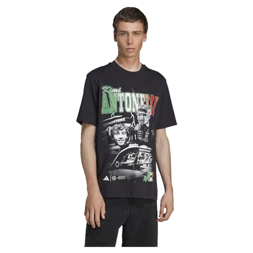 adidas Men's Mercedes - AMG Petronas Formula One Team Kimi Antonelli Graphic T-Shirt Black M von adidas