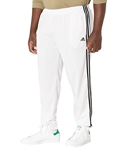 adidas Men's Standard Essentials Warm-Up Slim Tapered 3-Stripes Tracksuit Bottoms, White/Black, Small von adidas