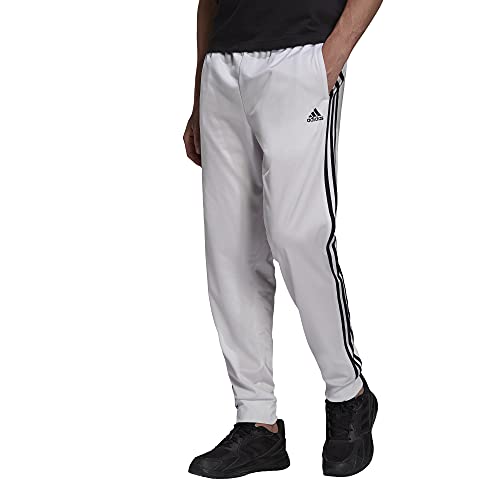 adidas Men's Standard Essentials Warm-Up Slim Tapered 3-Stripes Tracksuit Bottoms, White/Black, XX-Large von adidas