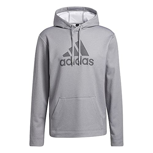 adidas Men's Standard Game and Go Pullover Hoodie, Grey/Solid Grey, X-Large von adidas