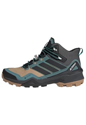 adidas Men's Terrex Skychaser Mid Gore-TEX Wanderschuh Cardboard/Core Black/Preloved Teal 44 2/3 von adidas