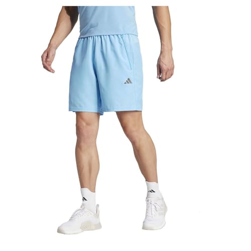 adidas Men's Train Essentials Woven Training Freizeit-Shorts, Semi Blue Burst/Black, L 9 inch von adidas