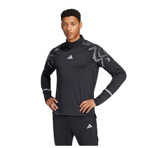 adidas Men's Ultimate Hi Vis Reflective 1/2-Zip Oberteil Black M von adidas