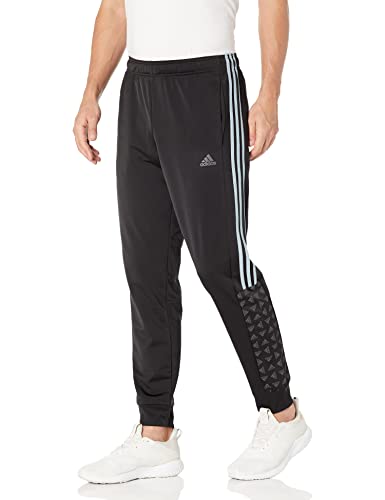 adidas Men's Warm-Up Tricot Regular Badge of Sport Track Pants, Black, Small von adidas