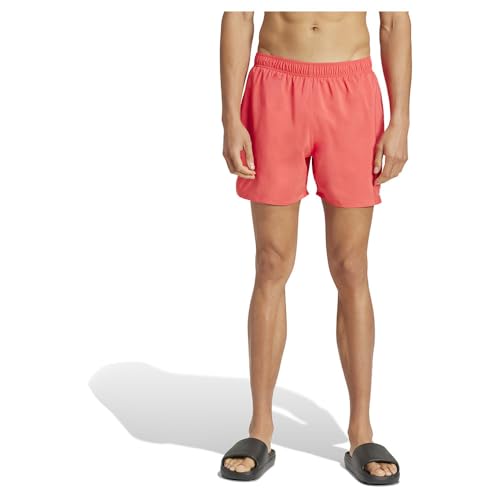 adidas Men's Water Reactive Graphic 5-Inch Badeshorts Semi Lucid Red/White L von adidas