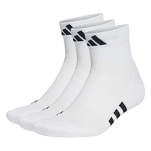 adidas Mid Cut Socks Socken 3er Pack (as3, numeric, numeric_43, numeric_45, regular, regular, white) von adidas