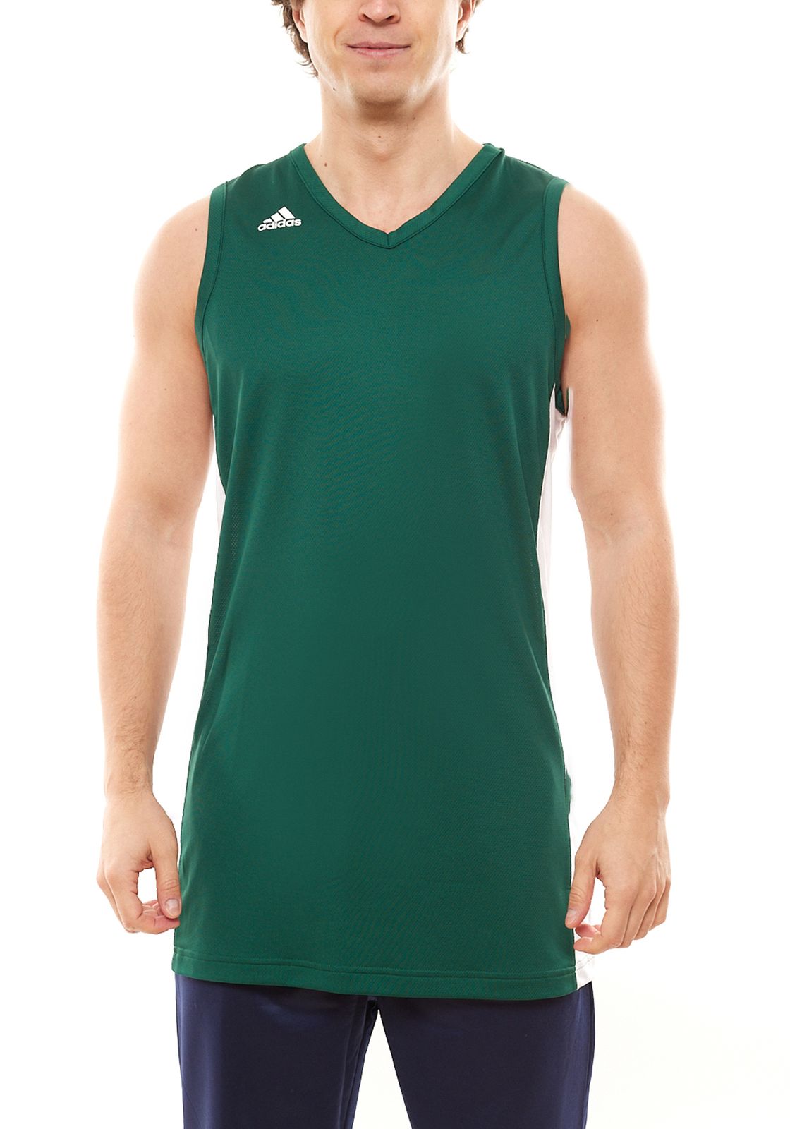 adidas N3XT L3V3L Prime Game Jersey recyceltes Herren Basketball-Trikot Tank-Top FR9435 Grün von adidas