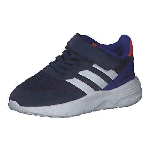 adidas Nebzed Elastic Lace Top Strap Shoes Sneaker, Dark Blue/FTWR White/Lucid Blue, 28 EU von adidas