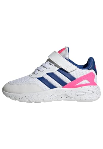 adidas Nebzed Elastic Lace Top Strap Shoes Schuhe-Hoch, FTWR White/Team royal Blue/Lucid pink, 36 2/3 EU von adidas