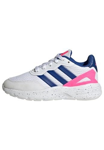 adidas Nebzed Lifestyle Lace Running Shoes Schuhe-Hoch, FTWR White/Team royal Blue/Lucid pink, 37 1/3 EU von adidas