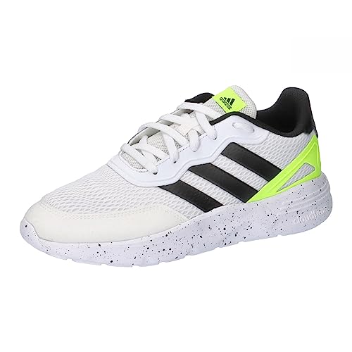 adidas Nebzed Lifestyle Lace Running Shoes Schuhe-Niedrig, FTWR White/core Black/Lucid Lemon, 34 EU von adidas