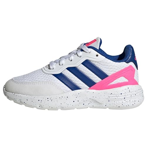 adidas Nebzed Lifestyle Lace Running Shoes Schuhe-Hoch, FTWR White/Team royal Blue/Lucid pink, 38 2/3 EU von adidas