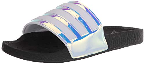 adidas Unisex Adilette Boost Flipflop, Bianco Iridescente Nero, 44 EU von adidas