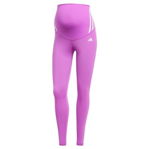 adidas Women's Optime Essentials Full-Length Leggings – Umstandsmode Purple Burst S von adidas