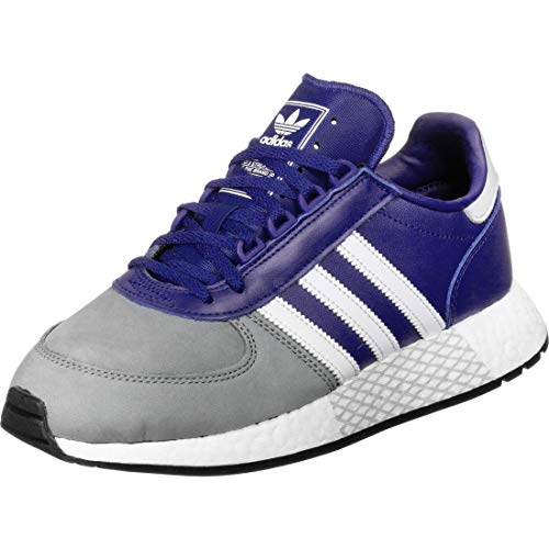 adidas Herren Marathon Tech Sneaker, Blau Weiß, 45 1/3 EU von adidas