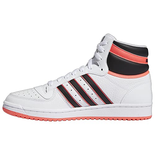 adidas Originals Men's Top Ten Hi Basketball Shoes, White/Core Black/Turbo, 12 von adidas