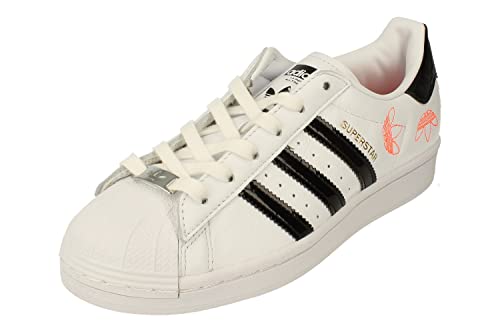 adidas Originals Superstar Damen Trainers Sneakers (UK 4.5 US 6 EU 37 1/3, White Black Gold FX2246) von adidas