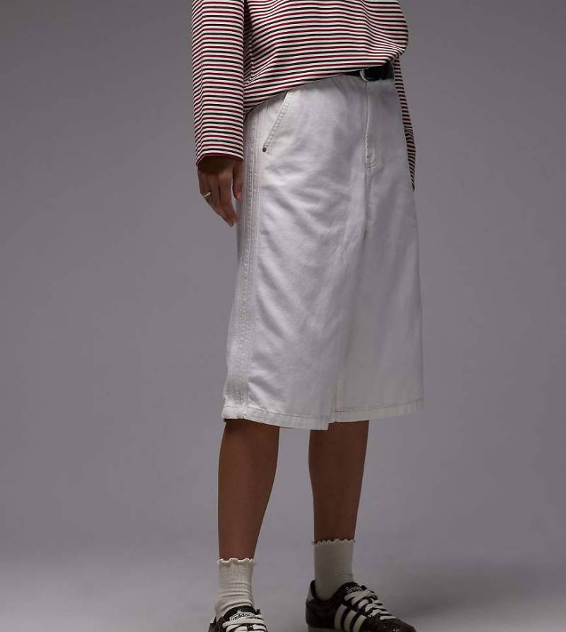 adidas Originals x ASOS - Jorts aus Denim in Ecru-Neutral von adidas