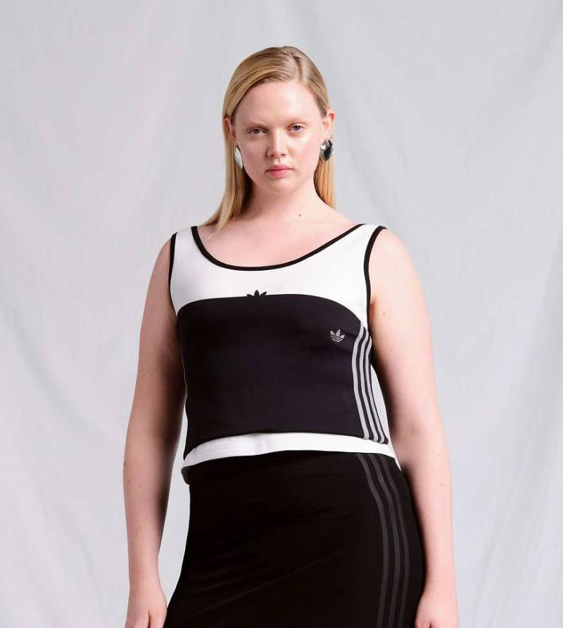 adidas Originals x ASOS - Trägerloses Oberteil in Schwarz von adidas