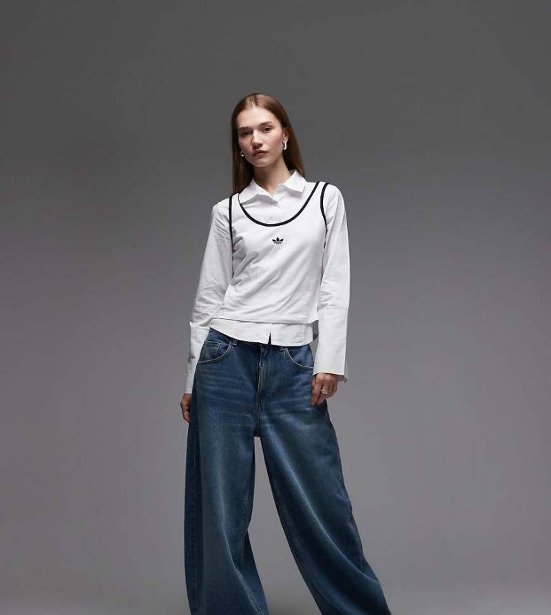 adidas Originals x ASOS - Trägertop in Weiß von adidas