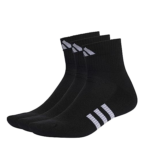 adidas Performance Cush Mid Socks Socken 3er Pack (as3, numeric, numeric_37, numeric_39, regular, regular, black) von adidas
