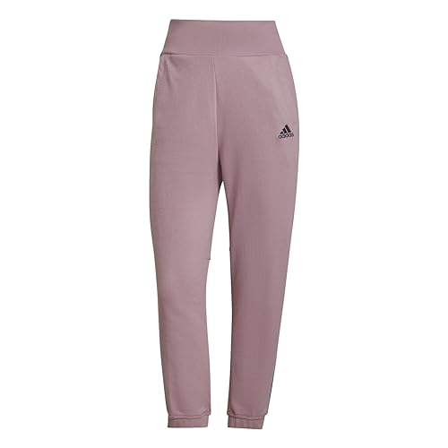 adidas Performance Tiro High-Waisted 7/8 Jogginghose Damen Altrosa/schwarz, M von adidas