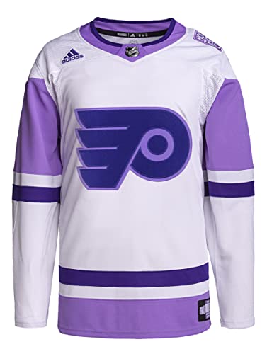 adidas Philadelphia Flyers Primegreen Men's Hockey Fights Cancer Jersey (52/Large) White von adidas